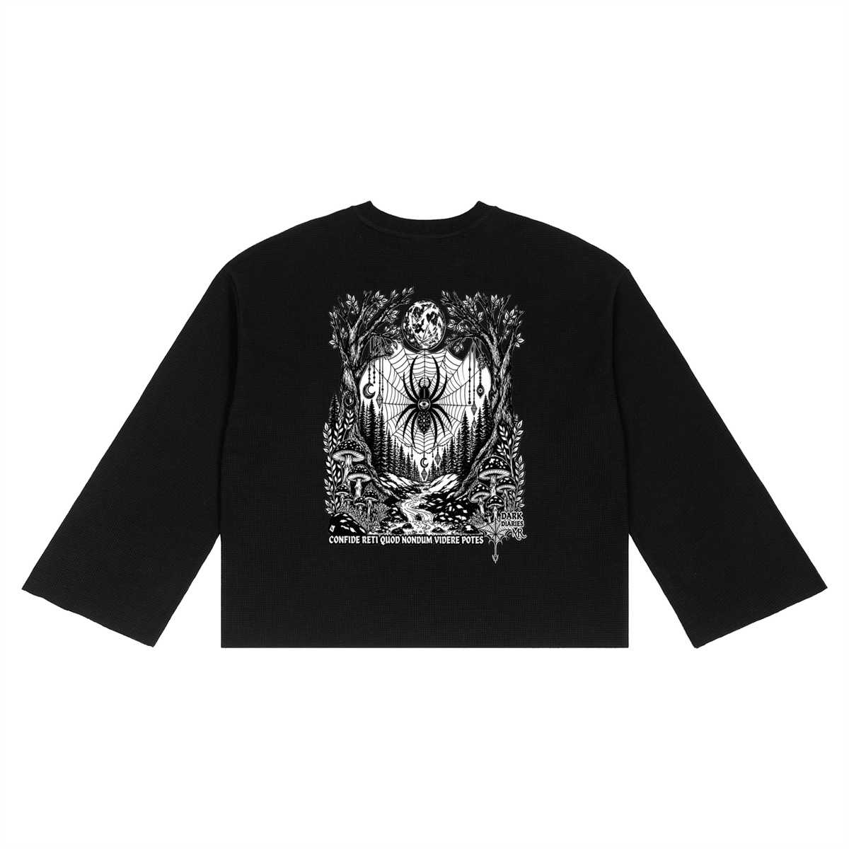 Spider Unisex Waffle Raw Edge T-Shirt