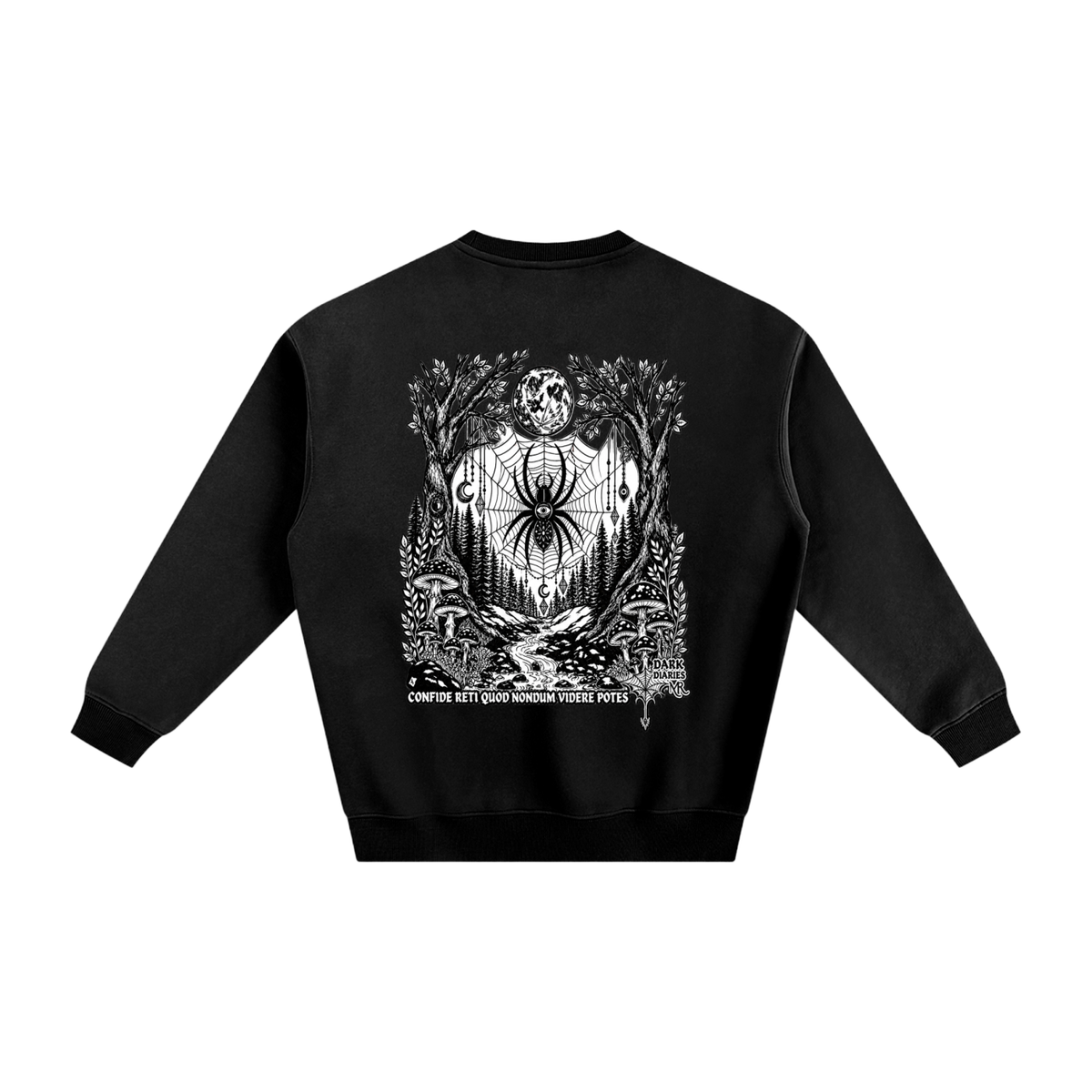 Spider Fleeced Crewneck