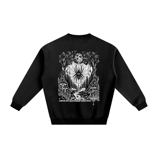 Spider Fleeced Crewneck