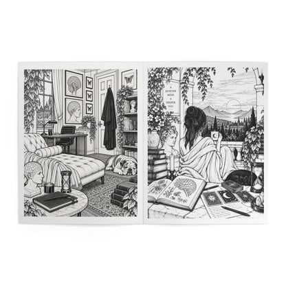 Dark Diaries Coloring Book — Gothic Art Coloring Book for Adults