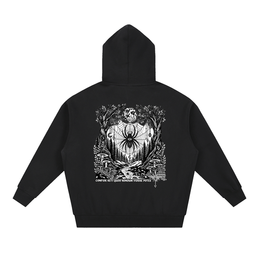 Spider Essential Oversized Fleece Boxy Hoodie