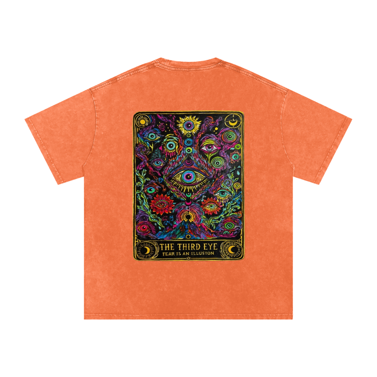 Tarot Snow Washed Oversized Cotton T-Shirt