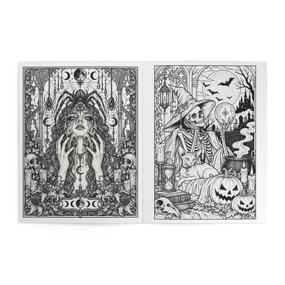 Dark Diaries Coloring Book — Gothic Art Coloring Book for Adults