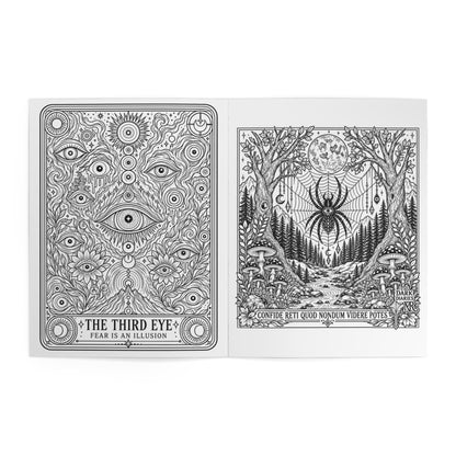 Dark Diaries Coloring Book — Gothic Art Coloring Book for Adults
