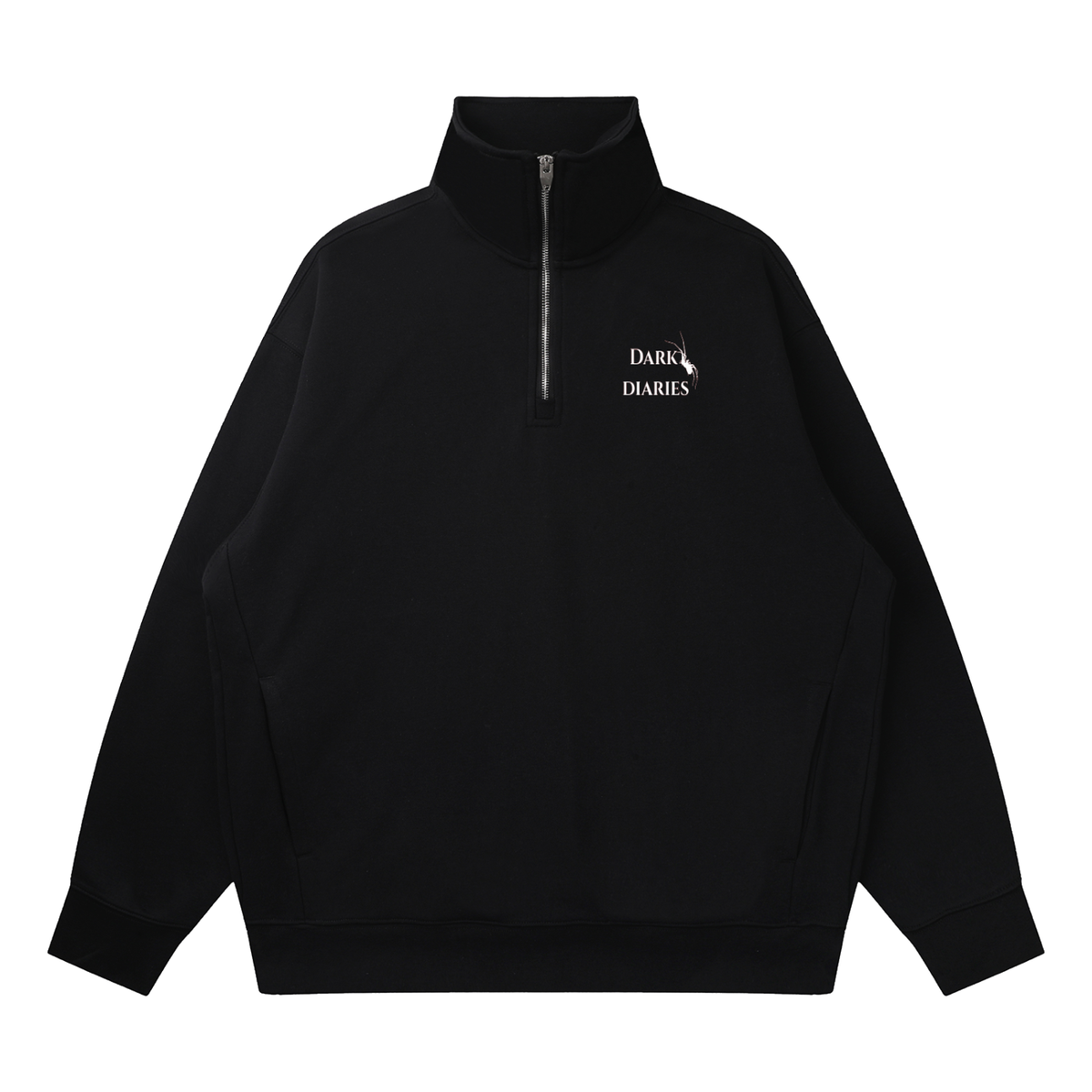 Spider Quarter-Zip Drop Shoulder Hoodie