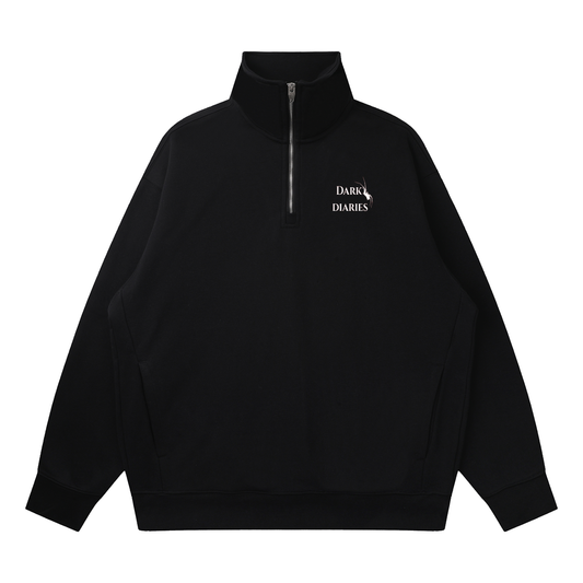 Spider Quarter-Zip Drop Shoulder Hoodie