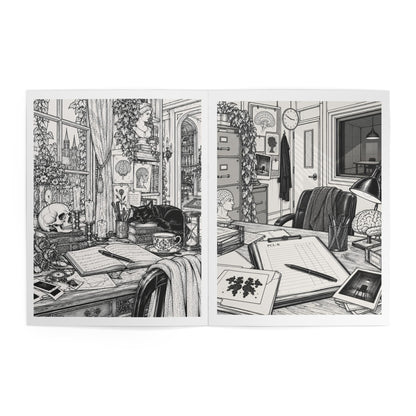 Dark Diaries Coloring Book — Gothic Art Coloring Book for Adults