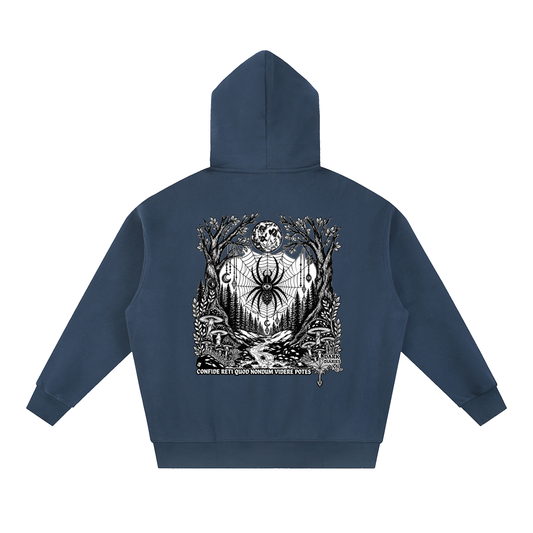 Spider Essential Oversized Fleece Boxy Hoodie
